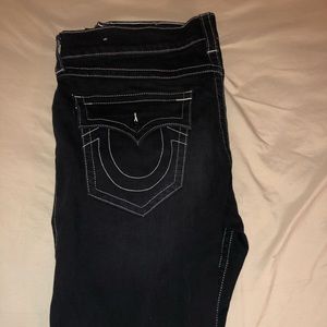 True religion  black straight jeans